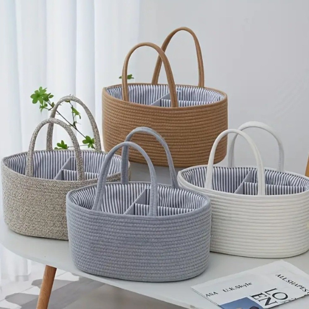 Baby Products Organiser - Large Capacity Baby Nappy Organiser Cotton