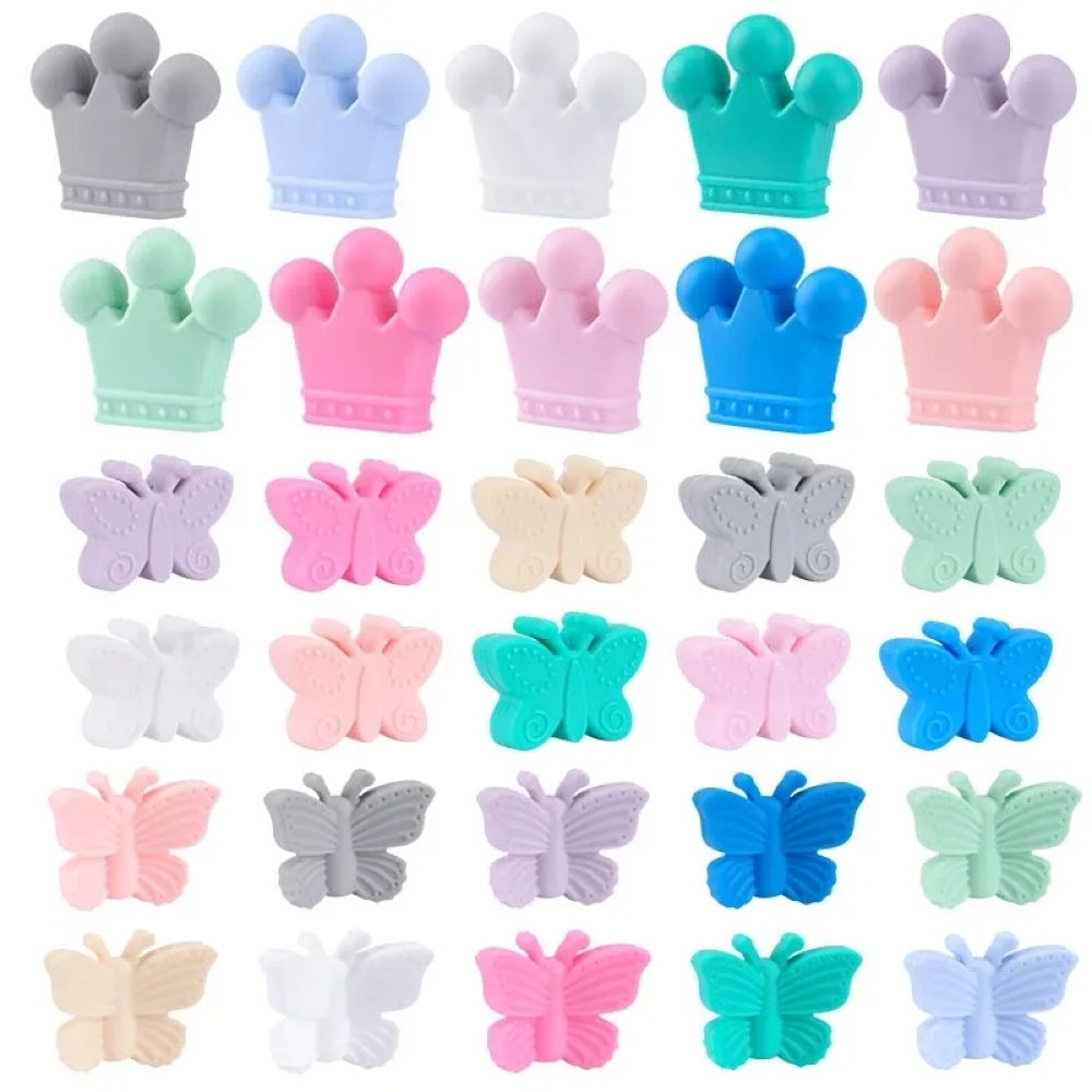 Baby Products In Sale - HOT SALE 10pcs/lot Silicone Crown Beads