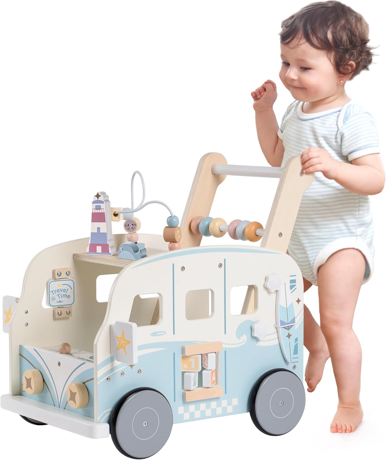 Baby Walker Activity - Robotime Robud Wooden Baby Walker Baby