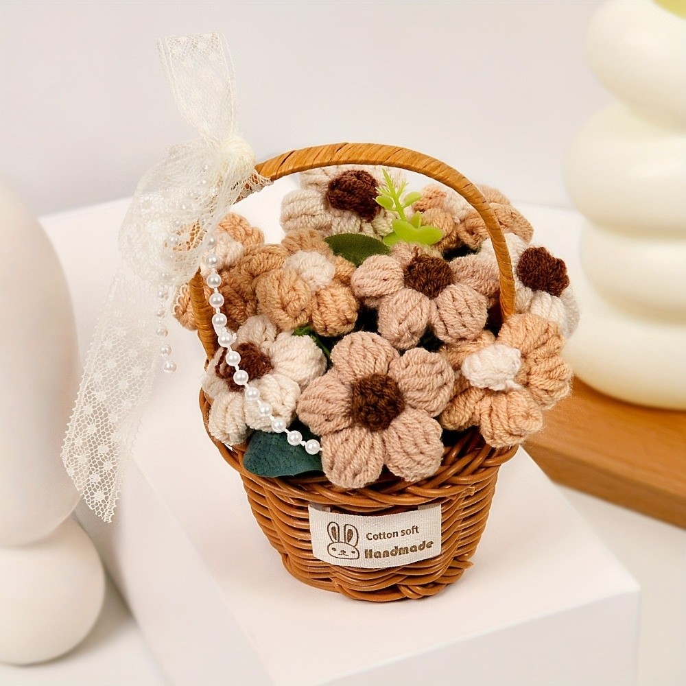 Handmade Puff Yarn Flower Mini - Baby Products Basket recension och pris