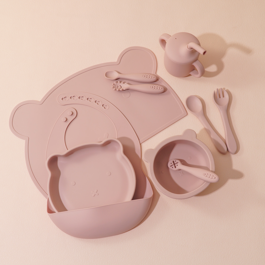 8PCS Silicone Baby Feeding Set - Baby Led Weaning Set recension och pris
