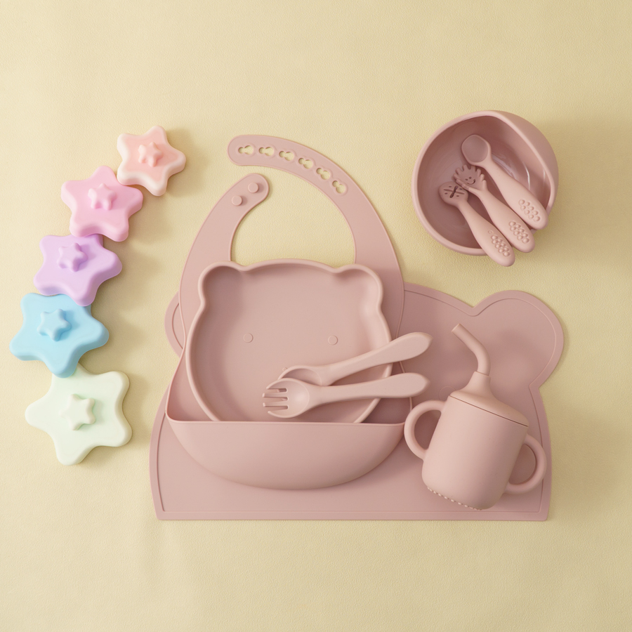 8PCS Silicone Baby Feeding Set - Baby Led Weaning Set recension och pris