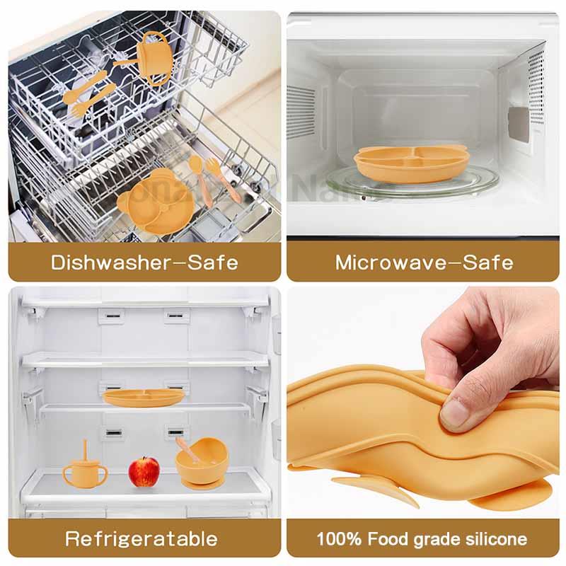 Baby Feeding Plate Sets Suctio - Baby Led Weaning Set recension och pris