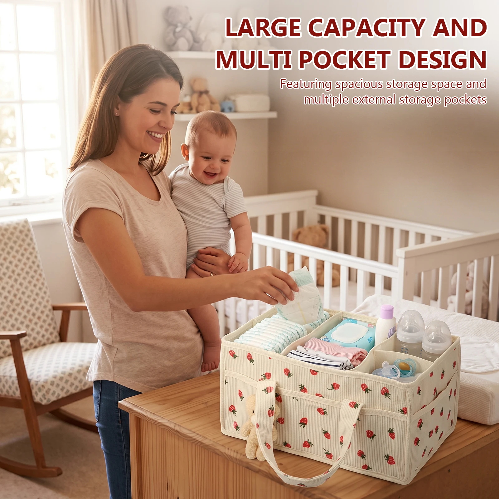 Baby Nappy Wipe Basket Organiz - Baby Products Organiser recension och pris