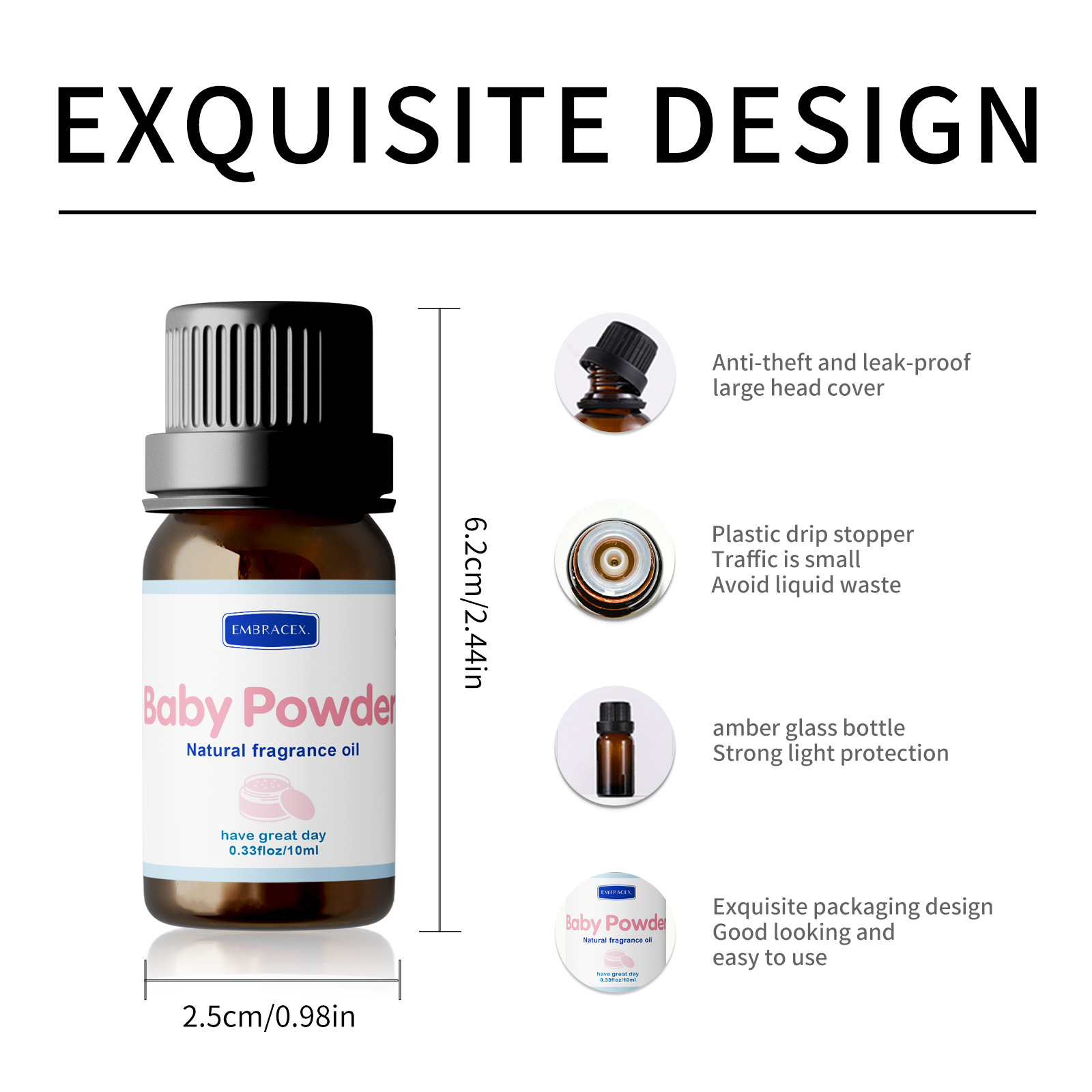 10ml Baby Powder Essential Oil - Baby Products Soap recension och pris