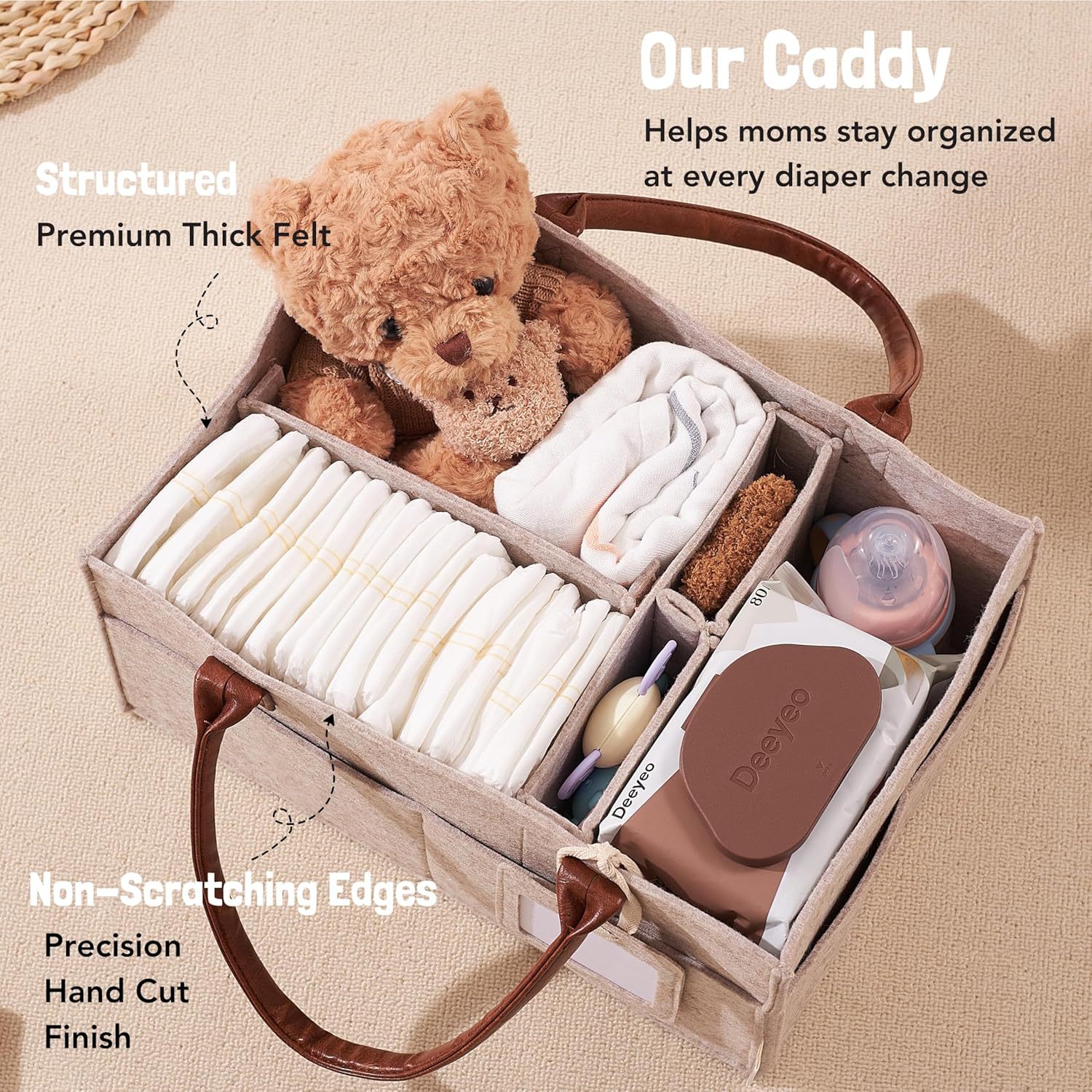 Baby Felt Storage Nursery Orga - Baby Products Basket recension och pris