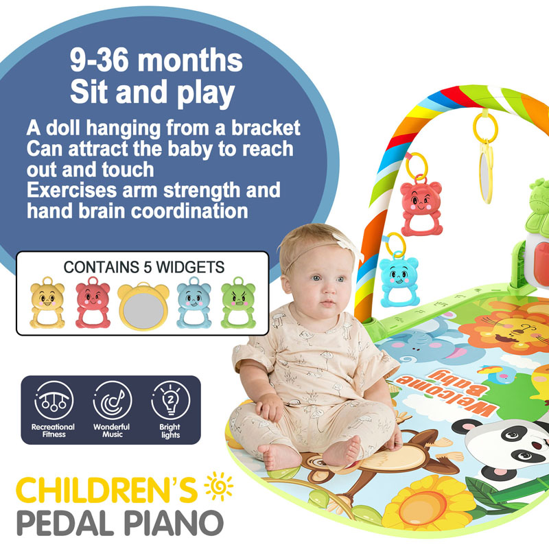 Baby Music Activity Gym Rug Pl - Baby Walker Activity recension och pris