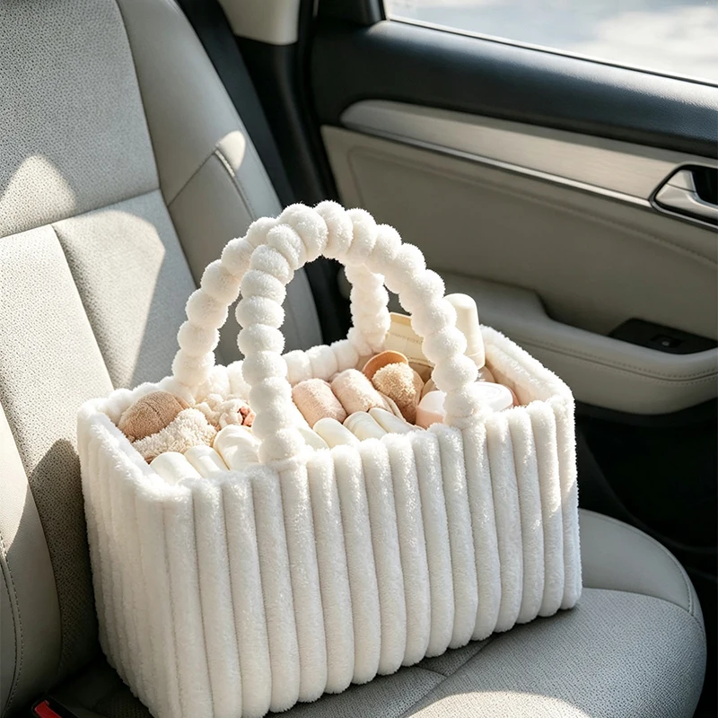 Soft Flannel Cosmetic Storage  - Baby Products Basket recension och pris
