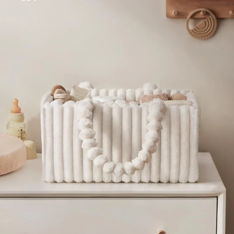 Soft Flannel Cosmetic Storage  - Baby Products Basket recension och pris