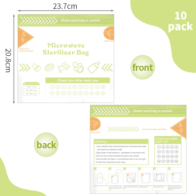 10Pcs Reusable BPA Free Microw - Zwitsal Baby Products recension och pris