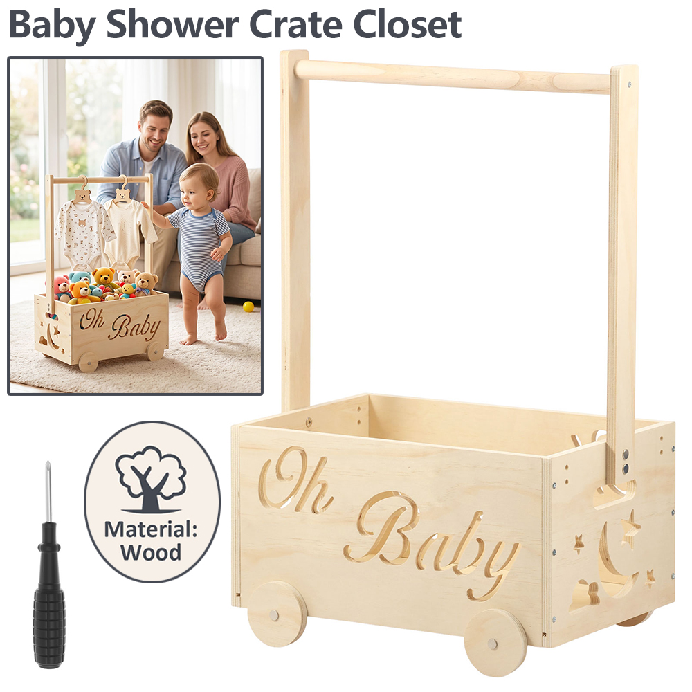 New Baby Shower Crate Closet W - Baby Products Basket recension och pris