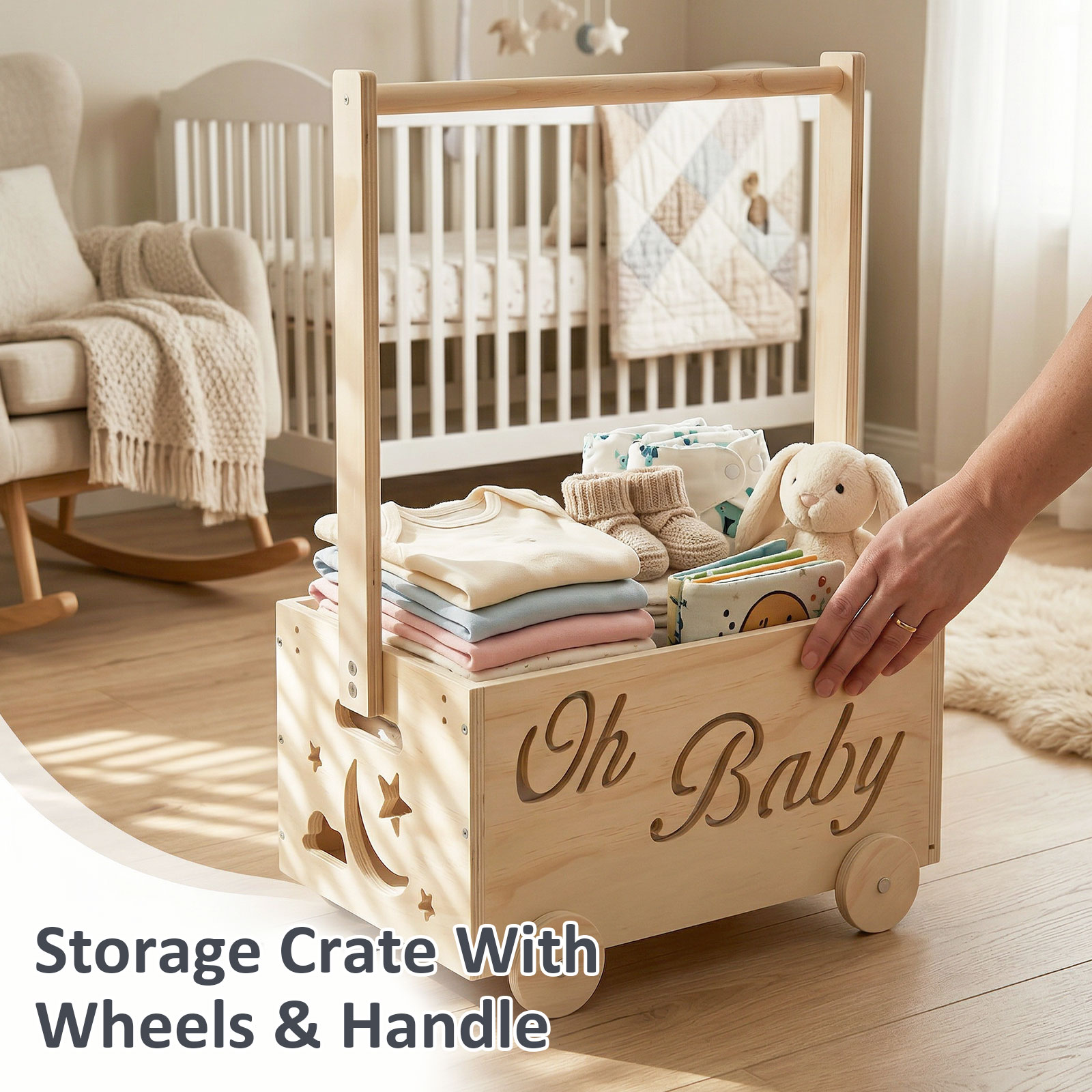 New Baby Shower Crate Closet W - Baby Products Basket recension och pris