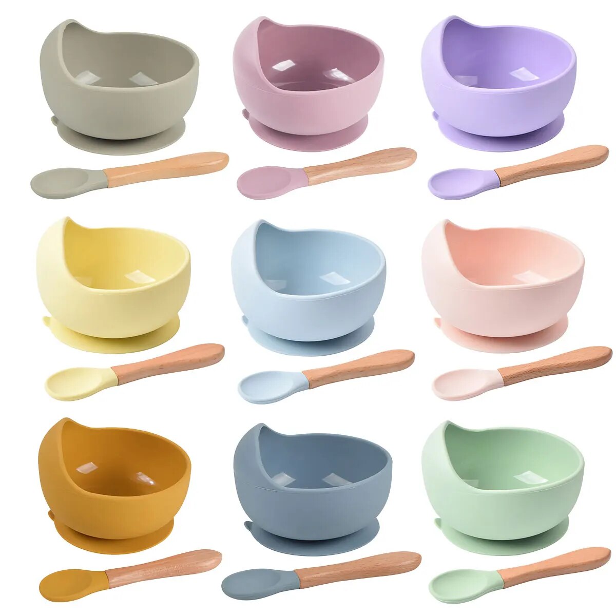2PCS Silicone Baby Feeding Bow - Baby Led Weaning Set recension och pris