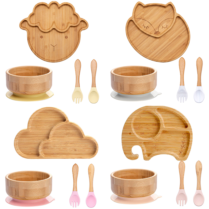 4pcs Children's Tableware Suct - Baby Led Weaning Set recension och pris