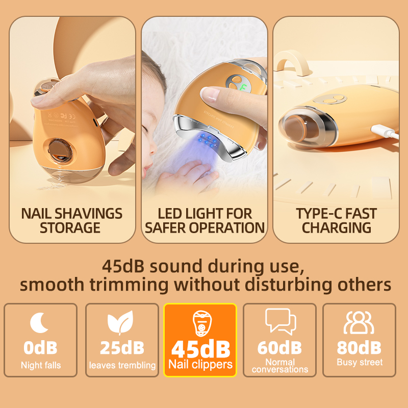 2in1 Automatic Nail Clipper El - Baby Nail Trimmer Electric recension och pris