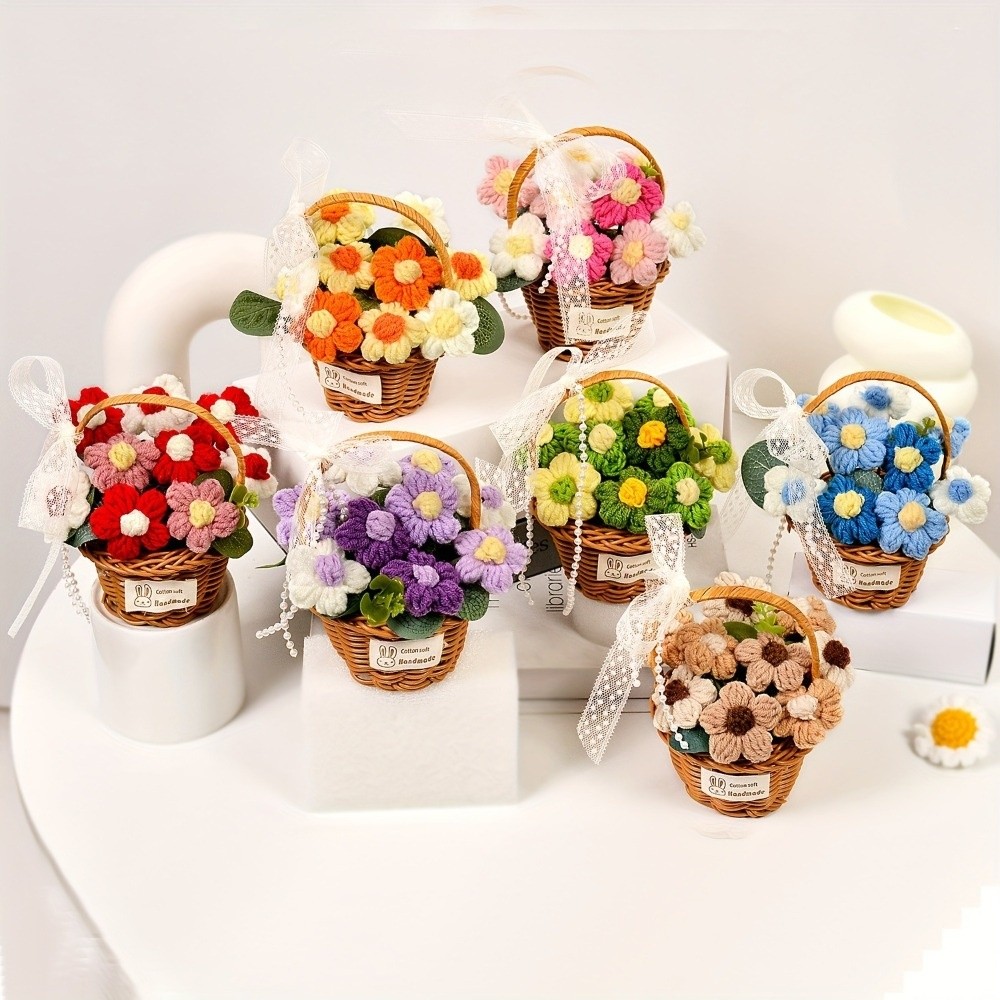 Handmade Puff Yarn Flower Fini - Baby Products Basket recension och pris
