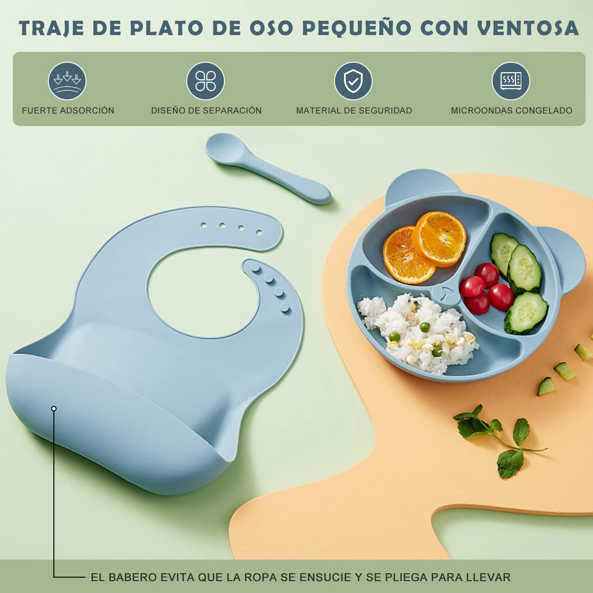 4PCS Baby Feeding Set with Bib - Baby Led Weaning Set recension och pris